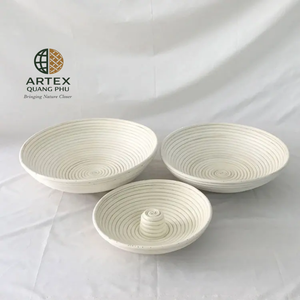Cesta de fermentación de pan de ratán hecha a mano en Vietnam, juego de banneton ovalado, ecológico, antiadherente, ARTEX QUANG PHU - Product Image 4