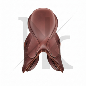 Silla de Doma Inglesa Versátil de Alta Calidad, Cuero Duradero, Gullet Ajustable, Productos Personalizados para Carreras de Caballos Ingleses de la India - Product Image 4