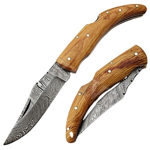 Navaja plegable de Damasco hecha a mano personalizada (smf20) - Product Image 1