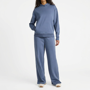 Sweat-shirt à col rond pour femme, surdimensionné, 100% coton, pour le yoga, l'échauffement, le jogging, les vêtements de sport décontractés, les sports de rue - Product Image 1