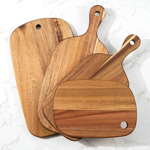 Planche à découper en bois de noyer rustique, forme rectangulaire avec poignée, bloc de découpe de qualité pour la cuisine, planche à découper pour légumes - Product Image 6