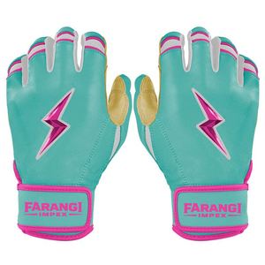 Gants de frappeur de baseball en cuir de vachette ambidextres Bruce Bolt personnalisés, durables, avec fermeture auto-agrippante, légers, avec logo – Vente en gros - Product Image 3