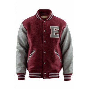 Veste universitaire pour homme de haute qualité, bleu marine avec manches crème, lettre C brodée sur le devant, col rabattu, style preppy, automne - Product Image 6