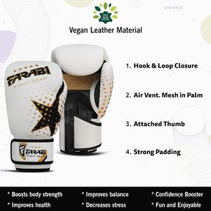 Guantes de Boxeo Farabi para Niños al por Mayor, de Cuero PU, con Logotipo Personalizado, para Entrenamiento y Sparring, con Cierre de Velcro, Premium, Medios Dedos - Product Image 5