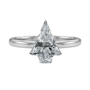 Christmas Tree Diamond Ring Wedding Engagement Jewellery 925 Silver Lab Grown gift for <b>wife</b> husband Under 500 Premium luxury - Product Image 1