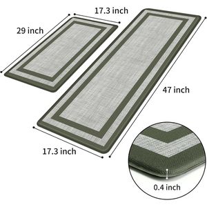 Tappetini Ergonomici per Cucina, Confezione da 2, Antifatica, Antiscivolo, Imbottiti per Pavimento della Cucina, Ufficio e Zone Lavandino - Product Image 5