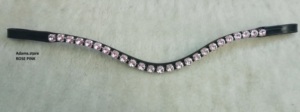 Diadema de cuero genuino personalizable de alta calidad con cristales para caballo, accesorios de cuero para brida de caballo. - Product Image 2