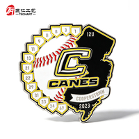 Pins de baseball personnalisés en émail, badges d'équipe sportive, épingles de revers en métal personnalisées, pins en émail souple ou dur pour cadeau souvenir