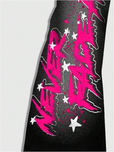 Men's Y2k Graphic Letter Print Stacked <b>Sweatpants</b> Drawstring Bell Bottom <b>Flare</b> Pants with Pockets - Product Image 3