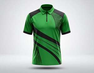 Vente en gros de polos en tissu respirant de haute qualité personnalisés, polos d'été à manches courtes pour hommes, polos de sport avec logo personnalisé - Product Image 2