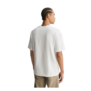 Camiseta Blanca de Cuello Redondo y Manga Corta para Hombre, 100% Algodón, Corte Regular, Color Sólido, Tejido Jersey - Product Image 2