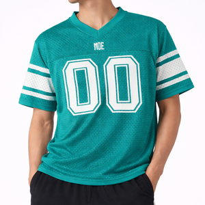 Maillot de football américain Y2K pour homme, qualité supérieure, coupe ample, en maille, imprimé par sublimation, manches courtes, pour acheteurs américains - Product Image 1