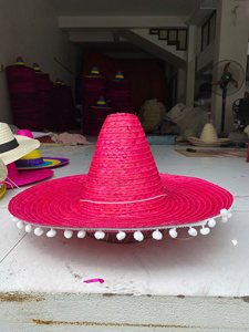 HIGH QUALITY Eco Friendly Paper <b>Straw</b> Hat Blank Wide Brim Body for DIY Custom Hat Making Wholesale Mexican Style - Product Image 2