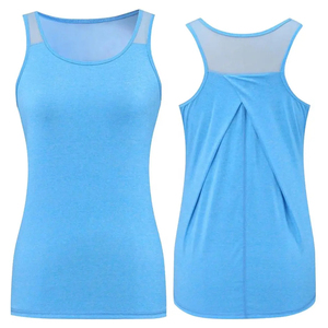 Novedad 2026: Top sin mangas personalizado para mujer, liso, con patrón sólido, para deporte y fitness, servicio OEM ODM, tops cortos. - Product Image 2