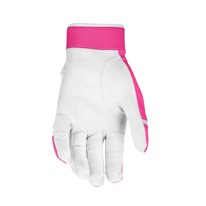 Cabreta Leather Professional Baseball Softball Batting Gloves Custom Logo Design Unisex Breathable Lightweight <b>Hook</b> Loop - Product Image 2