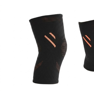 Genouillères de compression personnalisables avec logo pour yoga et danse, pour hommes et femmes, accessoires de gym, vente en gros, en nylon respirant, professionnelles - Product Image 5
