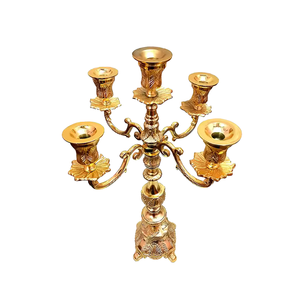 Best Quality 2024 Best Selling <b>Large</b> Candelabra Luxury Luxury Candelabra Tall Votive <b>Candle</b> Holder Available in India. - Product Image 1