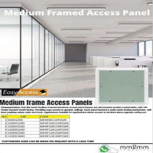 แผงประตูตรวจสอบอลูมิเนียมแบบกดเปิด ขนาด 200x200 มม. สำหรับงานซ่อมบำรุงฝ้าเพดานและผนังโรงแรม - Product Image 2
