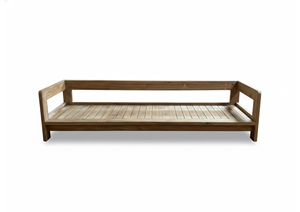 Sofá Moderno para Exteriores de 2 Plazas, Resistente al Agua, de Madera Maciza, con Cojines, para Patio o Balcón - Product Image 2