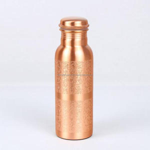 High Grade Copper <b>Water</b> <b>Bottle</b> Table Decorative Wholesale Quality <b>Bottle</b> for Adult Ayurvedic Verified Best Quality <b>Water</b> <b>Bottle</b> - Product Image 2