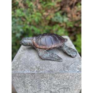 Statue de tortue en bronze, artisanat métallique, tortue antique faite à la main, prix d'usine - Product Image 3