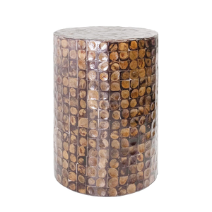Handcrafted New Design Coconut Shell Round <b>Bed</b> Table Side Unique Ottoman <b>Stool</b> for Home & Garden from Vietnam - Product Image 2