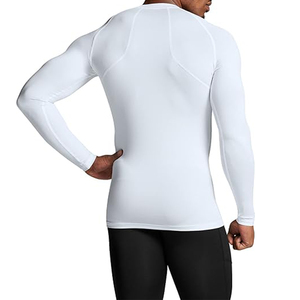 Rashguard à motif simple - T-shirt de compression performant pour hommes pour le MMA, la lutte, le Jiu Jitsu et plus encore - Product Image 1
