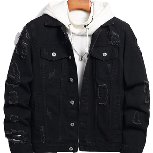 Chaquetas de lona vaquera vintage para hombre, fabricadas a medida, de alta calidad, con cremallera, color personalizado, para invierno. - Product Image 1