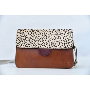 Fashion Designed Simple Full grain <b>soft</b> real <b>Leather</b> crossbody phone case purse wallet pouch with shoulder strap - Product Image 2