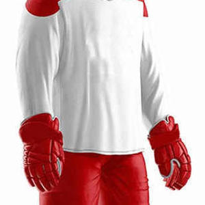 Tenues de hockey sur glace de haute qualité les plus vendues, nouvelle collection, ensembles personnalisés avec nom d'équipe, écologiques, respirants, séchage rapide, imprimés à manches courtes - Product Image 6