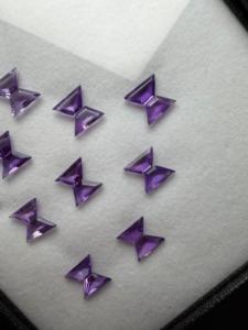 Ametista Natural Mariposa 17.15ct 10 Pares 20 Piezas Calibradas Sueltas Facetadas con Juego de Color Púrpura África para Fabricación de Joyas Zehra Gems - Product Image 5