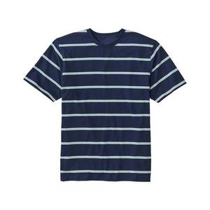 Camisetas de Hombre, Corte Regular, Manga Corta, Diseño a Rayas, Servicio OEM ODM, Cuello Redondo, Algodón - Product Image 1