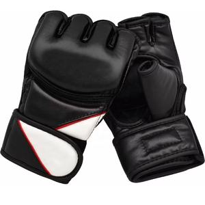 ถุงมือหนังวัวแท้คุณภาพสูงแบบสั่งทำพิเศษสำหรับ MMA ครึ่งนิ้ว สำหรับมืออาชีพ ไซส์ใหญ่พิเศษ สำหรับฝึกซ้อมมวย น้ำหนักเบา - Product Image 6