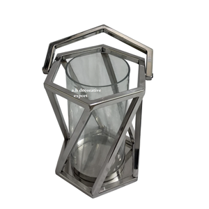 Modern Bronze Lantern with Textured Finish Minimalist Round Metal Cage <b>Candle</b> Holder Artisanal Forged Iron <b>Hurricane</b> for Wedding - Product Image 4