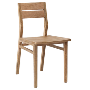 Silla de Jardín Moderna de Madera de Teca, Asiento de Comedor de Madera Maciza, Muebles de Exterior para Hotel, Villa, Patio - Product Image 3