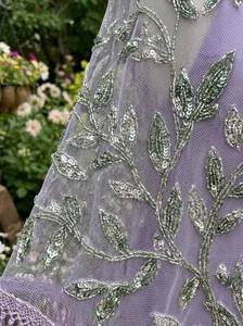 Blusa Vintage con Cuentas Hechas a Mano, Hombros Descubiertos, con Patrones Étnicos Florales y Geométricos, 100% Poliéster para Mujer, para Bodas/Fiestas - Product Image 3