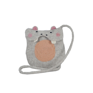 HippoFace <b>Drawstring</b> <b>Backpack</b> Purse Stylish Felt <b>Drawstring</b> <b>Backpack</b> for Women - Product Image 1