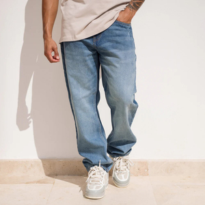 Jeans Daily Move pour garçons, effet usé, coupe régulière, décontractés, respirants, séchage rapide, écologiques, légers, tissu Spandex/Coton - Product Image 4