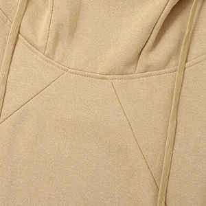 Cotton Hoodie Lightweight Soft Pullover Sweatshirt Breathable <b>Fabric</b> Adjustable Hood Casual Everyday Wear - Product Image 4