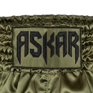 Pantalones Cortos de Boxeo para Mujer, Color Verde Oliva, Spandex/Poliéster, Corte Regular, Elásticos, Transpirables, de Secado Rápido, para Artes Marciales, Estilo Corto para Adultos - Product Image 4