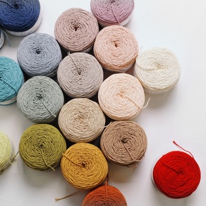 เส้นด้ายฝ้ายแท้ 100% COTTON FIELD เส้นด้ายโครเชต์ฝ้าย 100% เส้นด้ายปั่นสำหรับถักมือ น้ำหนัก 80 กรัม เส้นด้ายฝ้ายสำหรับถัก - Product Image 1