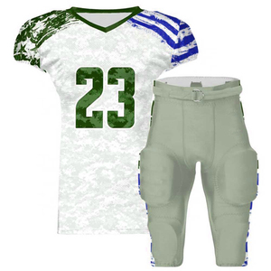 Conjunto de Uniforme de Fútbol Americano de Diseño Superior, Talla Grande para Adultos, Jersey Sublimado Personalizado, Pantalones, Manga Corta, Logotipo en la Espalda - Product Image 2