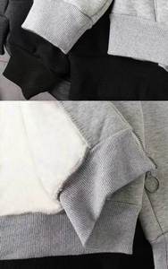 Unisex Heavyweight Crew Neck New Fashion Men Winter Long <b>Sleeve</b> <b>Short</b> Coat <b>Cardigan</b> Zipper Solid ColorWholesale High Quality - Product Image 5