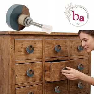 Poignée de tiroir ronde en bois moderne Ba pour meubles de cabinet, décoration de maison et de bureau, écologique, installation facile, utilisation multi-espaces - Product Image 2