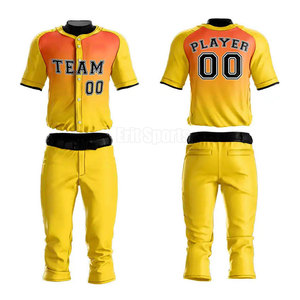 Uniforme de Béisbol Transpirable y Elegante para Hombre con Pantalones y Número Personalizables en Varios Colores 100% Poliéster - Product Image 5