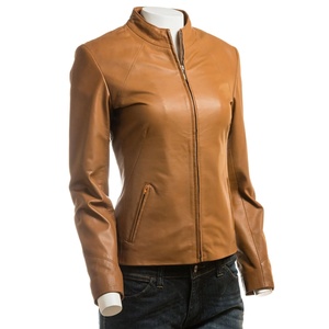 Chaqueta Corta de Cuero de Lujo para Mujer, Chaqueta de Diseñador, Estilo Elegante, Prenda de Invierno a la Moda para Damas con Estilo - Product Image 5