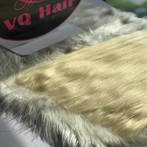 Venta al por mayor de pelo humano original de color rubio peluca recta natural 100% extensiones de cabello humano peluca frontal de la máquina - Product Image 4