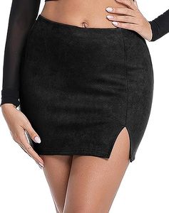 Mini-jupe en cuir pour femme, taille haute, style club, fabrication sur mesure OEM ODM, marque privée, vente en gros, fabricant de vêtements - Product Image 1