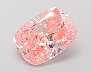 Diamant rose vif fantaisie modifié en forme de coussin de 2,57 carats, cultivé en laboratoire par CVD, clarté VVS2, taille excellente, pierre précieuse non montée pour la création de bijoux - Product Image 1