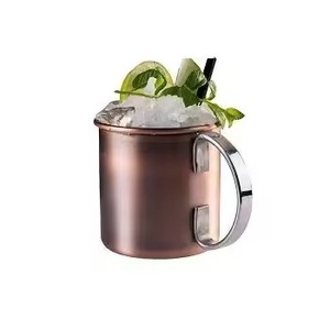 Taza de Cobre Resistente para Bebidas, Estilo Moscow Mule, Acabado Liso, para Bar, Cocina, Restaurante - Product Image 3